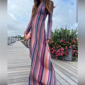 Something Navy Lurex Rainbow Dress